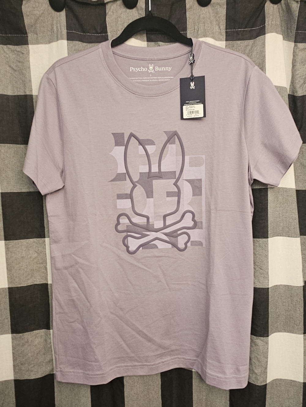 Psycho Bunny Lavender Short Sleeve Logo Tee Tshirt